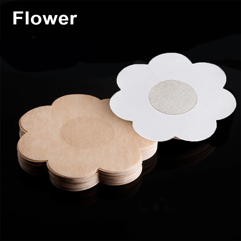 Veiligheid Tepel Cover Stickers Vrouwen Borst Lift Tape Pasteitjes Onzichtbare Zelfklevende Wegwerp Bh Bloemblaadjes Plakkerige Borst Pastie: XS / Black