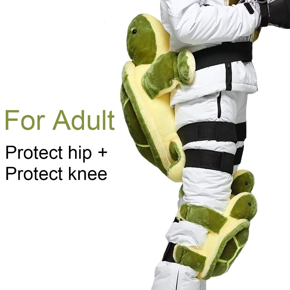 Caneem protection pour le ski - Motif tortue - Coussin protection pour les  hanches, genouillères et coudières - Pour le ski, le patinage, le snowboard