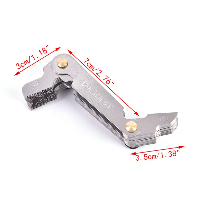 58pcs/set Metric &amp; Imperial &amp; US Screw Gauge Whitworth 55 Degree 60 Degree Thread Pitch Gauge for Measurement Lathe Tools