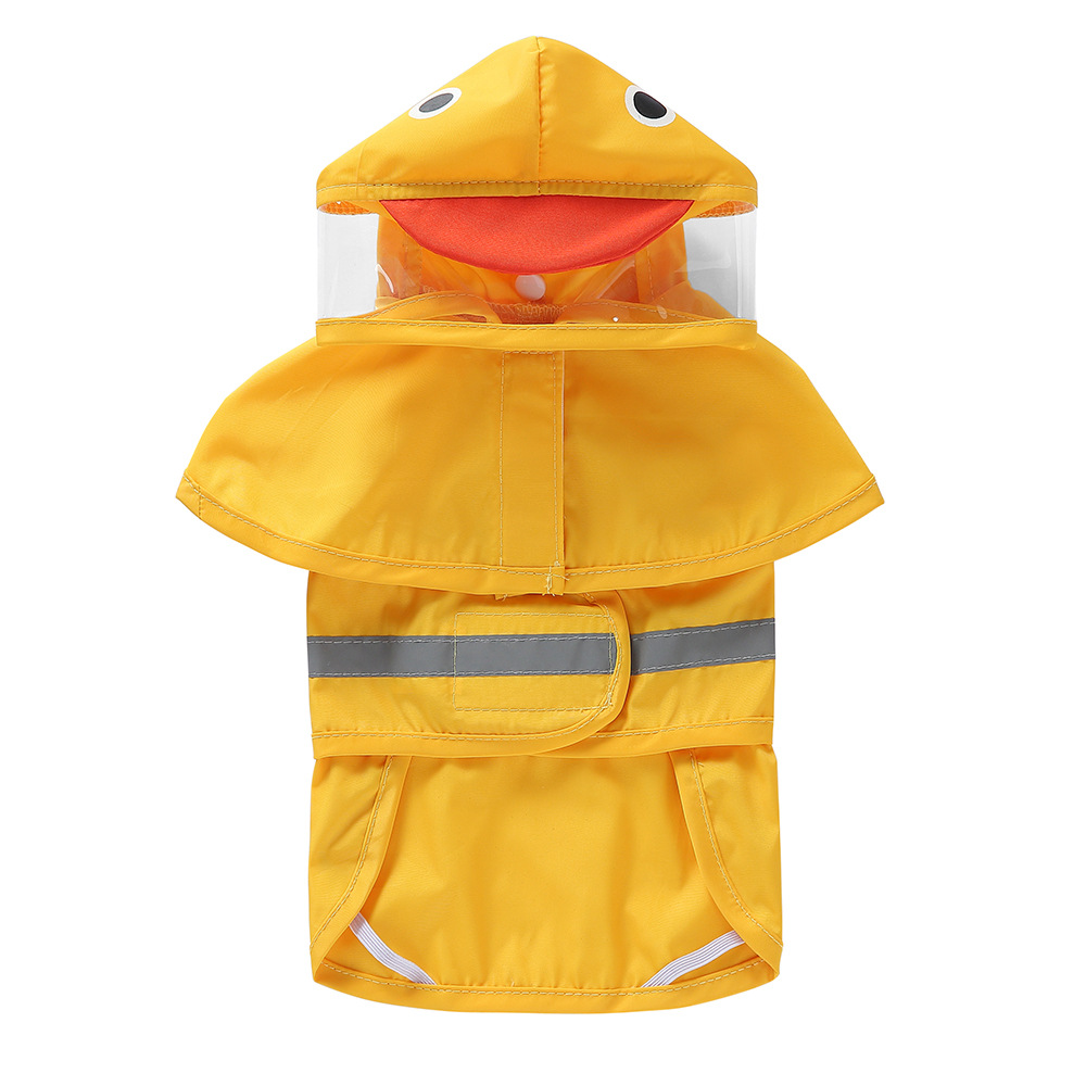 Animais de estimação roupas para cães à prova dwaterproof água capa de chuva para cães médios grandes com capuz capas de chuva tira reflexiva cães casaco de chuva XS-4XL: S / CINZA