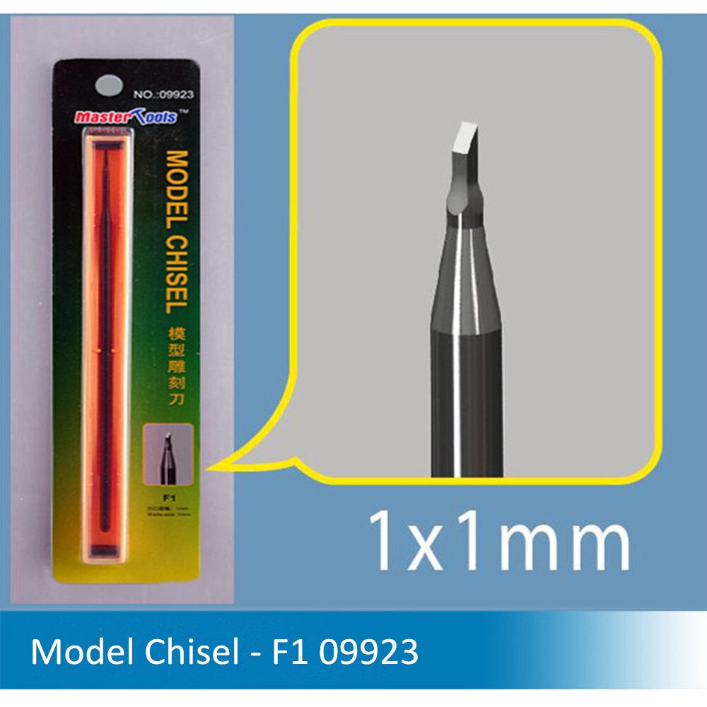 Master værktøjer 09923 09924 09925 09926 09927 09928 model mejsel hobby håndværktøj - f1/f2/f3/r2/rr2/t2: 09923 f1 1 x 1mm