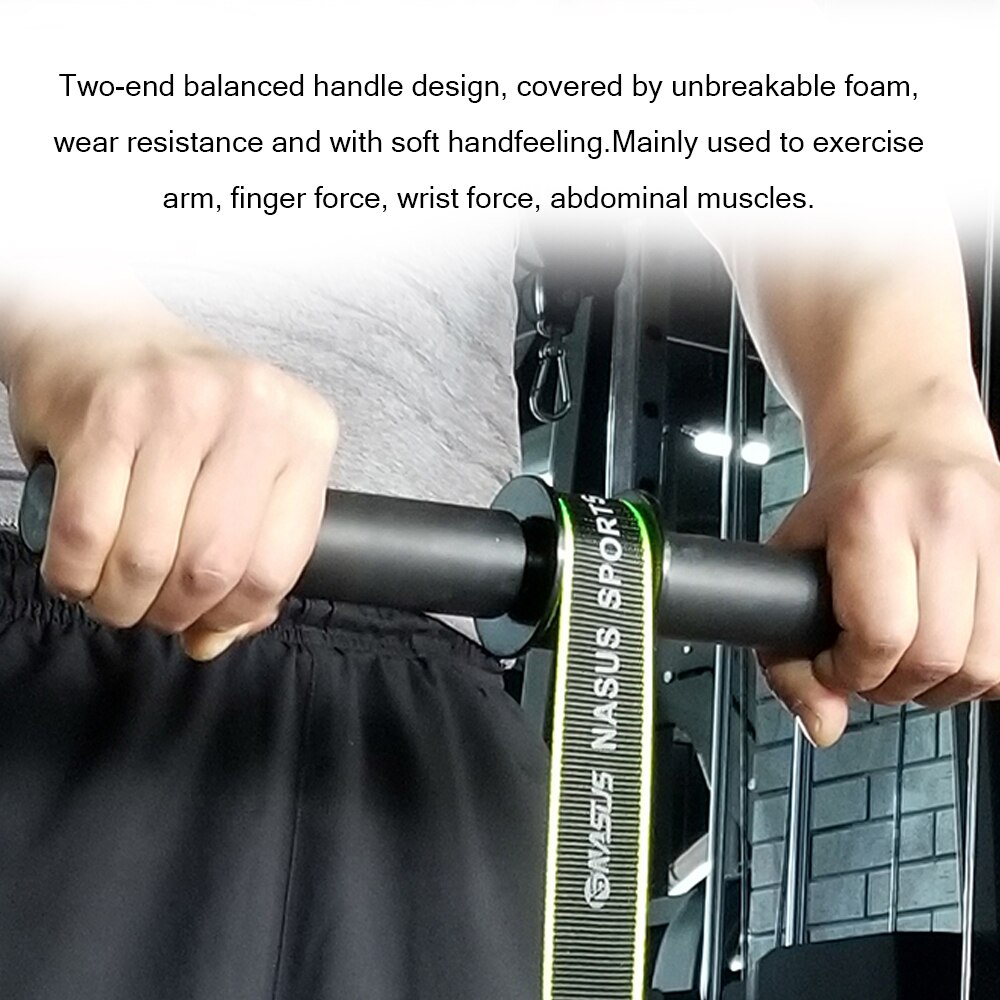 Barre de poignée de levage de poids + ensemble de support d'haltère rouleau de poignet haltères de Fitness bras outil d'exercice accessoires