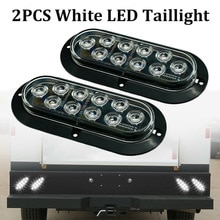 White Reverse Light Oval Surface Mount For Truck Trailer Reverse Light