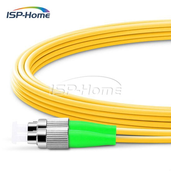 10m SC/APC-FC/APC Duplex 2.0mm Single Mode Fiber Optic Patch Cord, SC-FC Fiber Patch Cord
