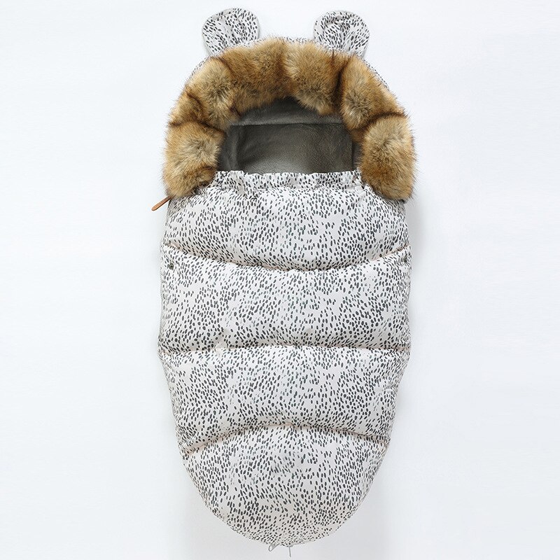 Baby Sleeping Bag Super Thick Winter Baby Envelope In Stroller Footmuff Baby Sleep Sacks 24Month Newborn Sleeping Bag for Infant: Leopard