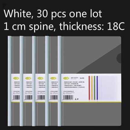 PP Thickened A4 Report Cover &amp; Spine Bar Transparent Reference Book Files Holder Resume Paper Student Book Document Folder: A5