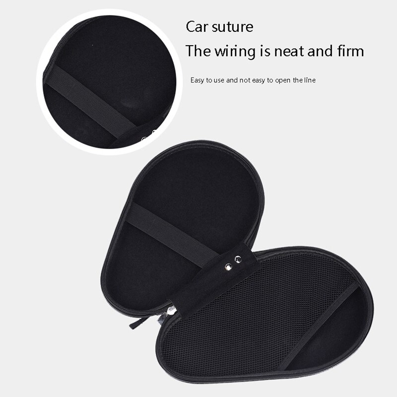 Table Tennis Racket Case - Pumpkin Shape - EVA Waterproof Paddle Holder - Ping Pong Accessories