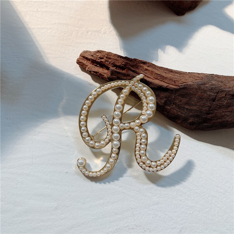 Koreaanse broches, corsages, luxe sieraden, parels, engelse letters, vesten, reversspeldjes, damesaccessoires: R