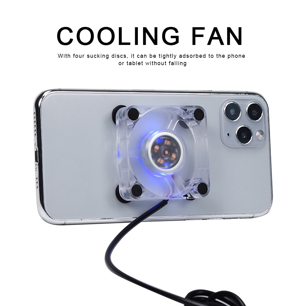 Portátil do telefone móvel cooler usb almofada de refrigeração cooler fan gamepad jogo jogo jogo atirador mudo controlador do radiador dissipador calor