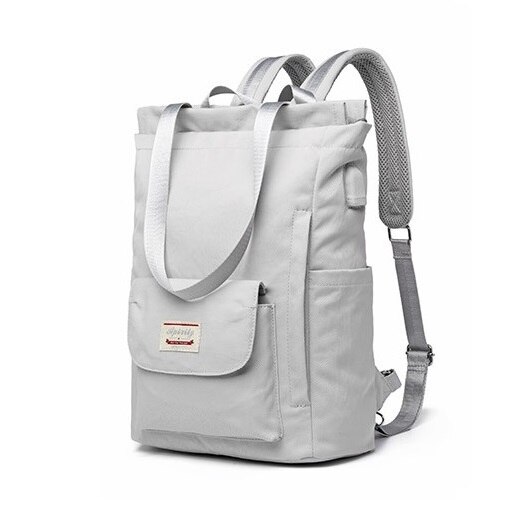 Impermeable mochila para computador portátil mujeres 13 13,3 14 15 15,6 pulgadas coreano Oxford de de lona USB Universidad paquete bolsa Mujer: gray / 13.3