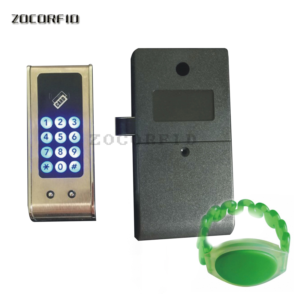 Rfid + Toetsenbord Wachtwoord Slot Rfid Digitale Lock Sauna Sloten Voor Spa Zwembad Gym Elektronische Kast Lock