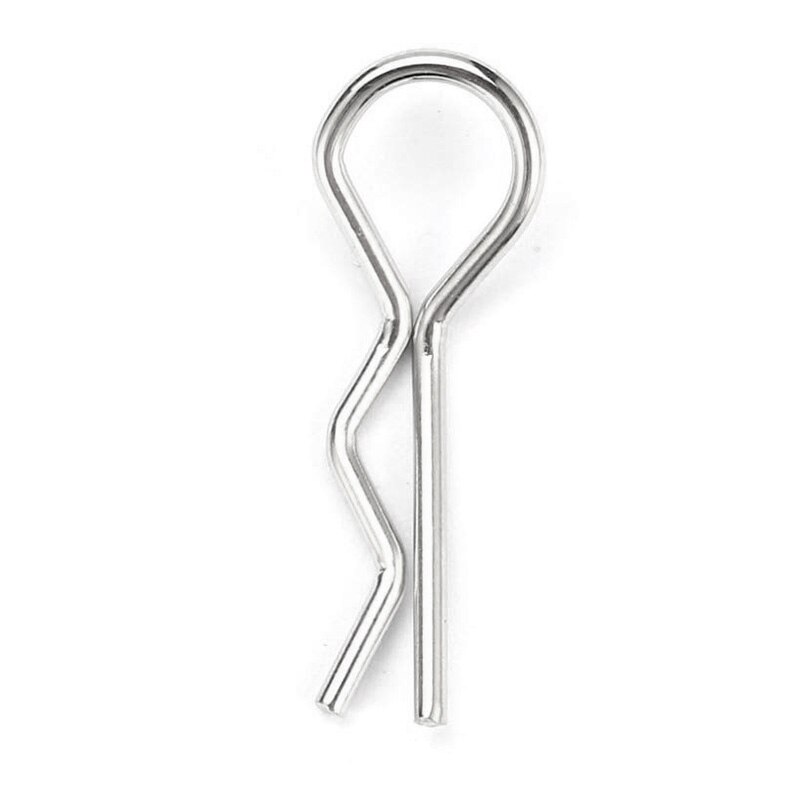 50Pcs Edelstahl Körper Clips Shell Abdeckung Pin Biegen für 1/10 RC Auto Fernbedienung Spielzeug Hsp Redcat Überschreiten ersatzteile: Default Title