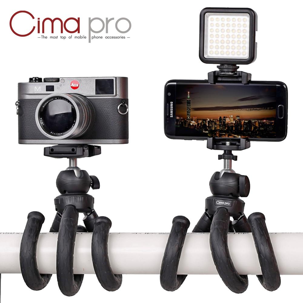 Cima Pro-Mini soporte de pulpo para exteriores, trípode Flexible para teléfono móvil Android, cámara Digital, GoPro, DSLR, RM30II