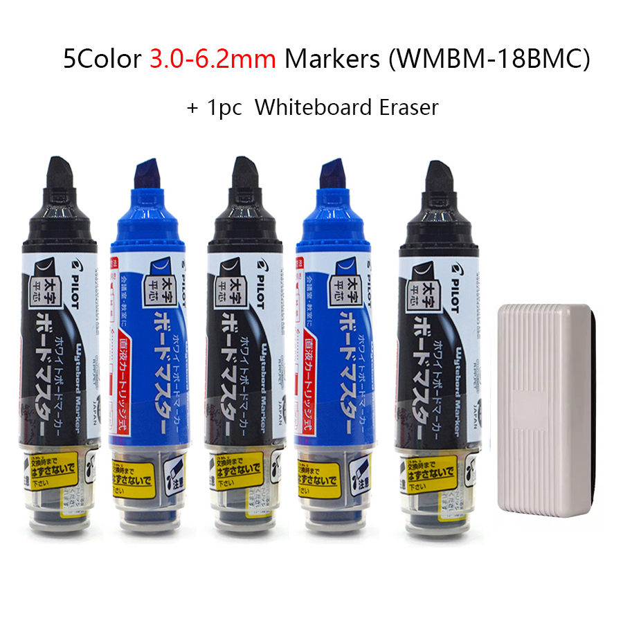 Pennarelli scolastici PILOT per lavagna bianca, penna cancellabile con inchiostro ricaricabile ecologico WBMAVBM, cose didattiche originali del Giappone