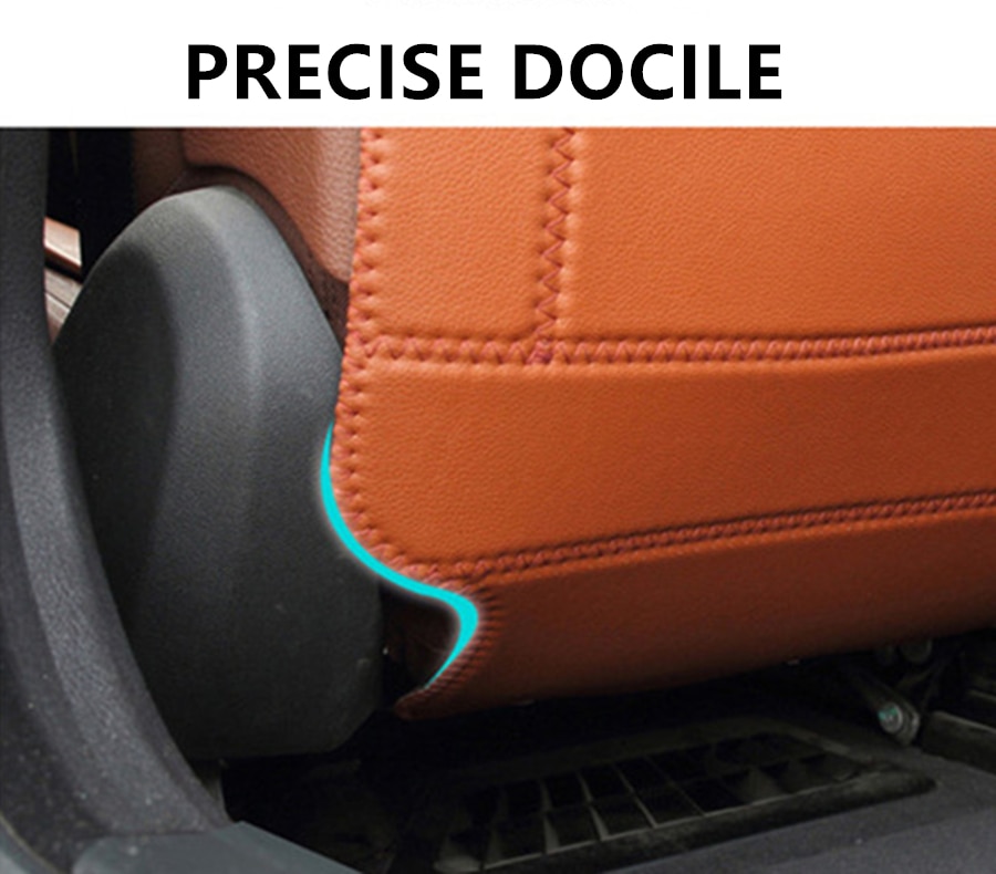 SJ Fiber leather Car Rear Seat Anti-Kick Pad Back Seats Cover Armrest Anti-dirty Protection Mat For JEEP Compass