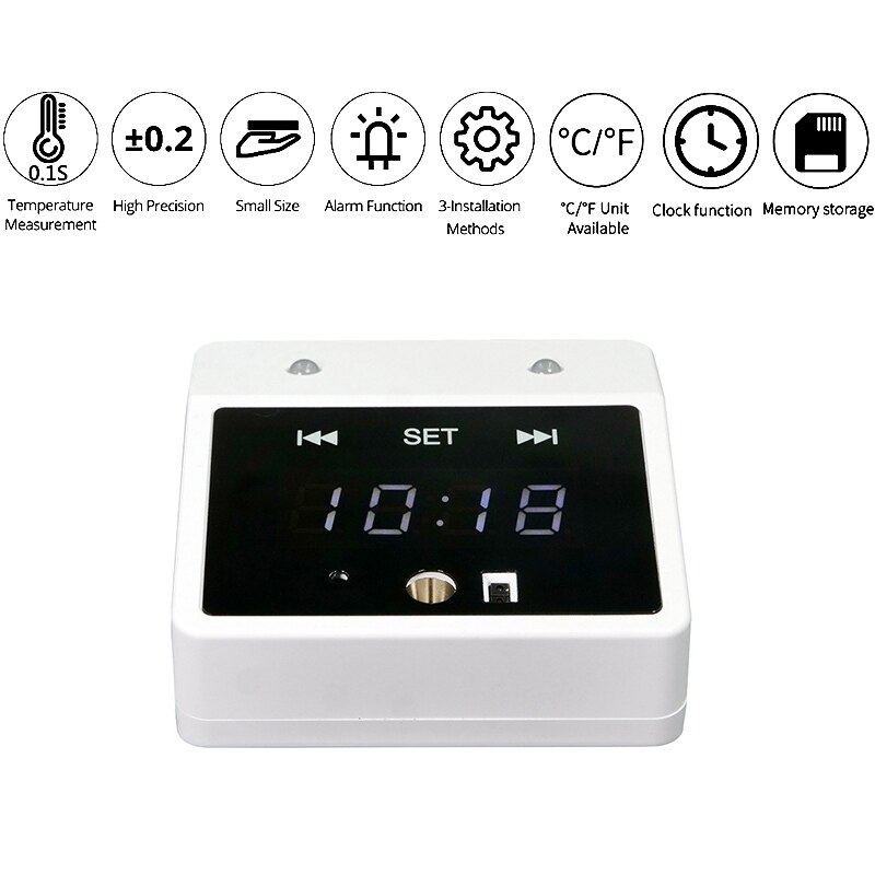 K2 Mini Digitale Non-contact Thermometer Lichaam Thermometer Ir Digitale Infrarood Voorhoofd Muur Thermometer Voor School Office Pub