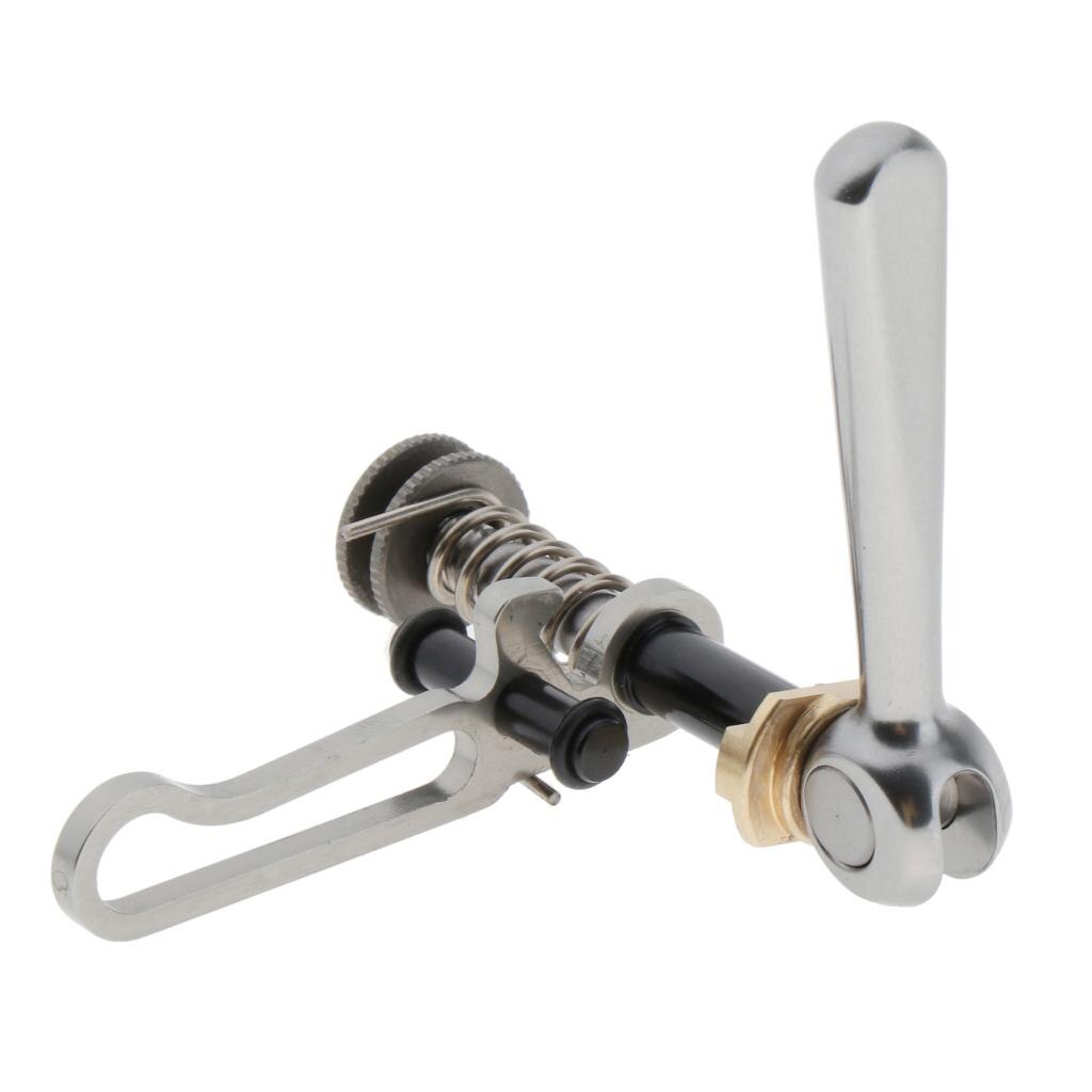 Fahrrad Sattelstütze Klemme Brompton Faltrad Sitz Post Clip Schnalle Schloss mit Haken Fahrrad Sattel Komponenten Teile Reparatur: grau