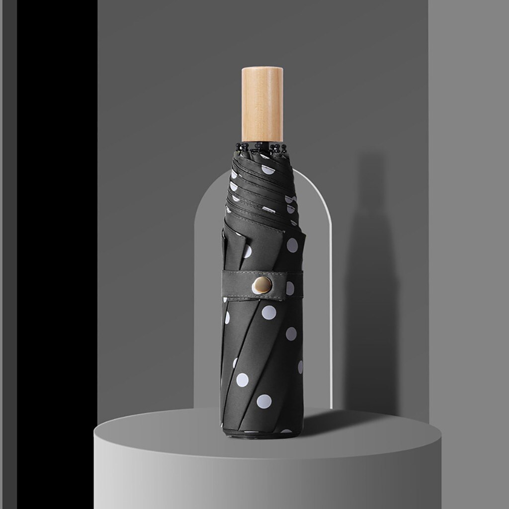 Lightweight Sunny Umbrella Folding Oversized Portable Umbrella Women's Umbrella Men's Rain Umbrella Beach Parasol: Black