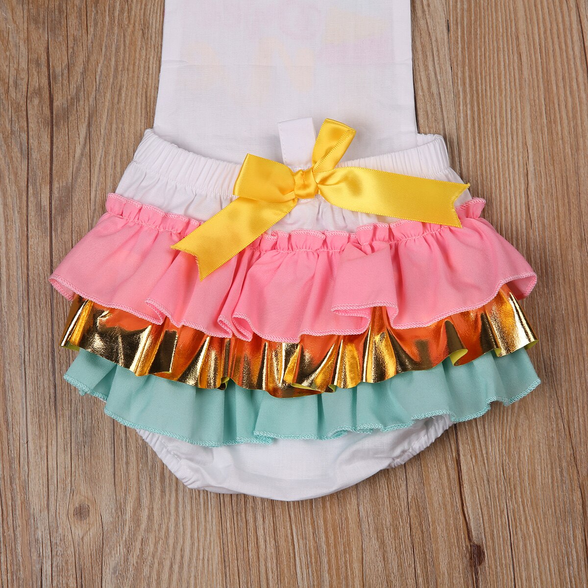 -né enfants bébé filles garçons combishorts sans manches ceinture lettre imprimer dos nu volants combinaisons 0-24M