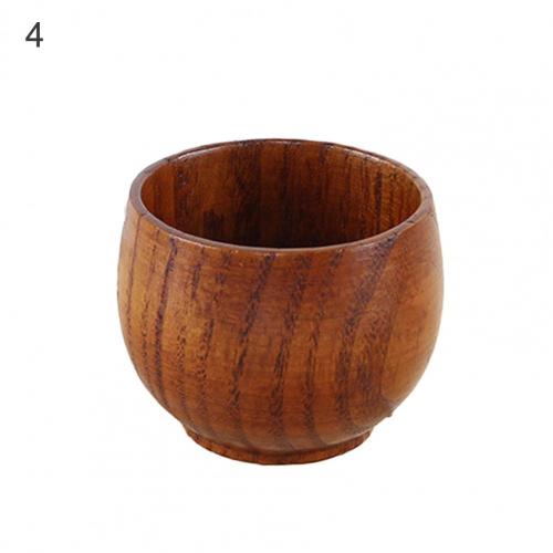 Wooden Cup Reusable Tea Coffee Milk Wine Heat Insulation Water Cup Water Drinkware Water Bottle Kitchen Bar Drinkware: 04