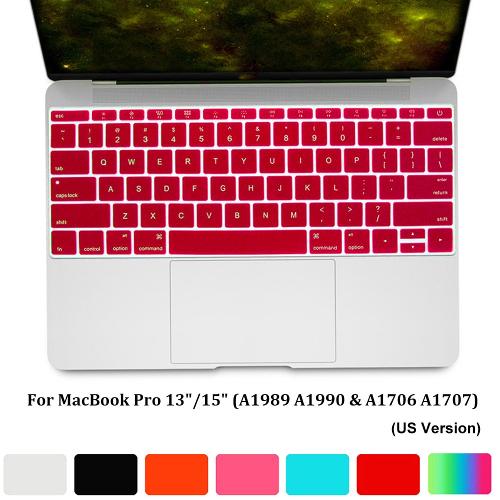 Laptop Toetsenbord Cover Soft Kleurrijke Skin Protector Film Anti-stof Waterdicht Voor Macbook Air 13 Inch Release a1932