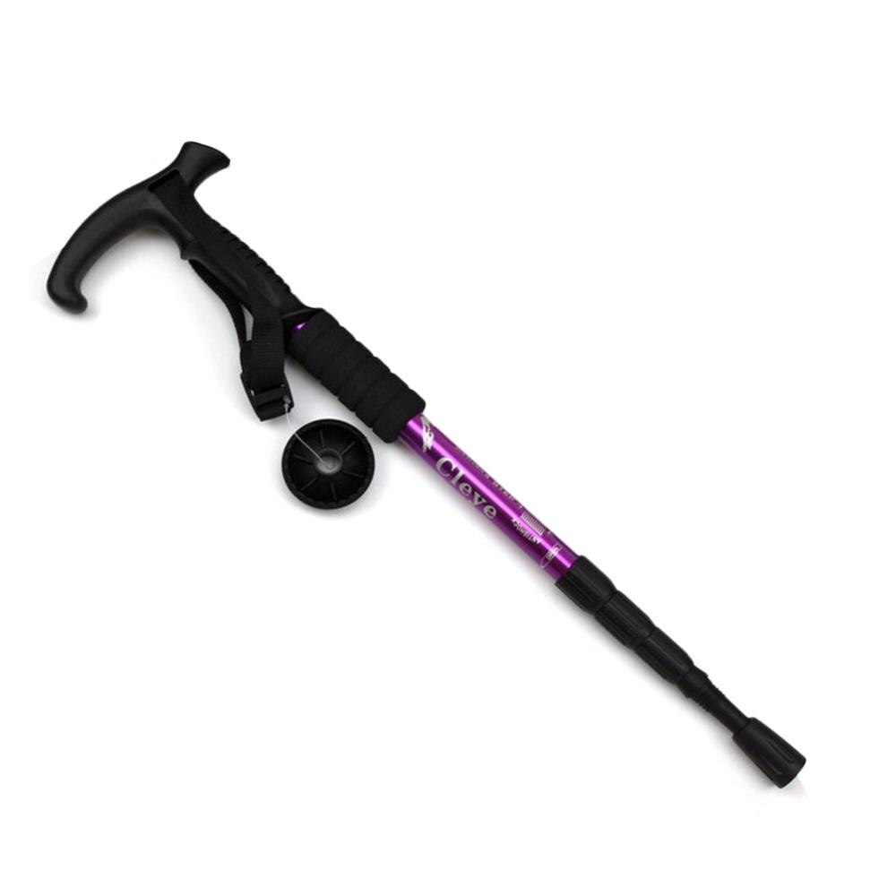 50-110cm Nordic Walking Poles Adjustable Trekking Poles Telescopic Scandinavian Walking Sticks Anti Shock Hiking Stick: Purple