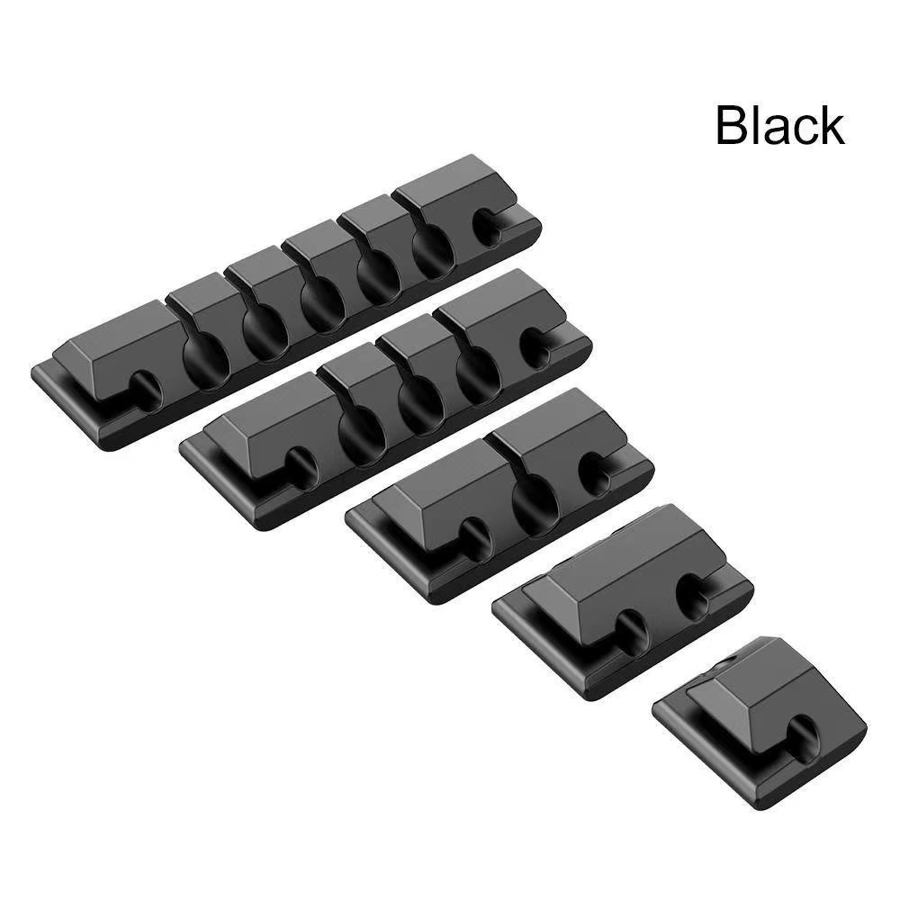 Organizzatore del cavo del supporto del cavo gestione del cavo in silicone avvolgitore USB clip per cavi ordinati da tavolo per l'organizzatore del cavo della cuffia del topo: Radura