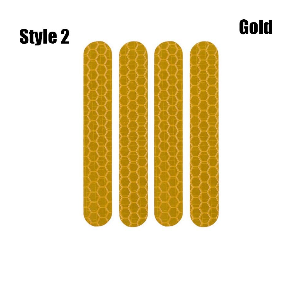 Cycling Accessories M365 M365Pro Reflector Reflective Sticker Scooters Decals Parts Electric Scooter Stickers: Gold-2