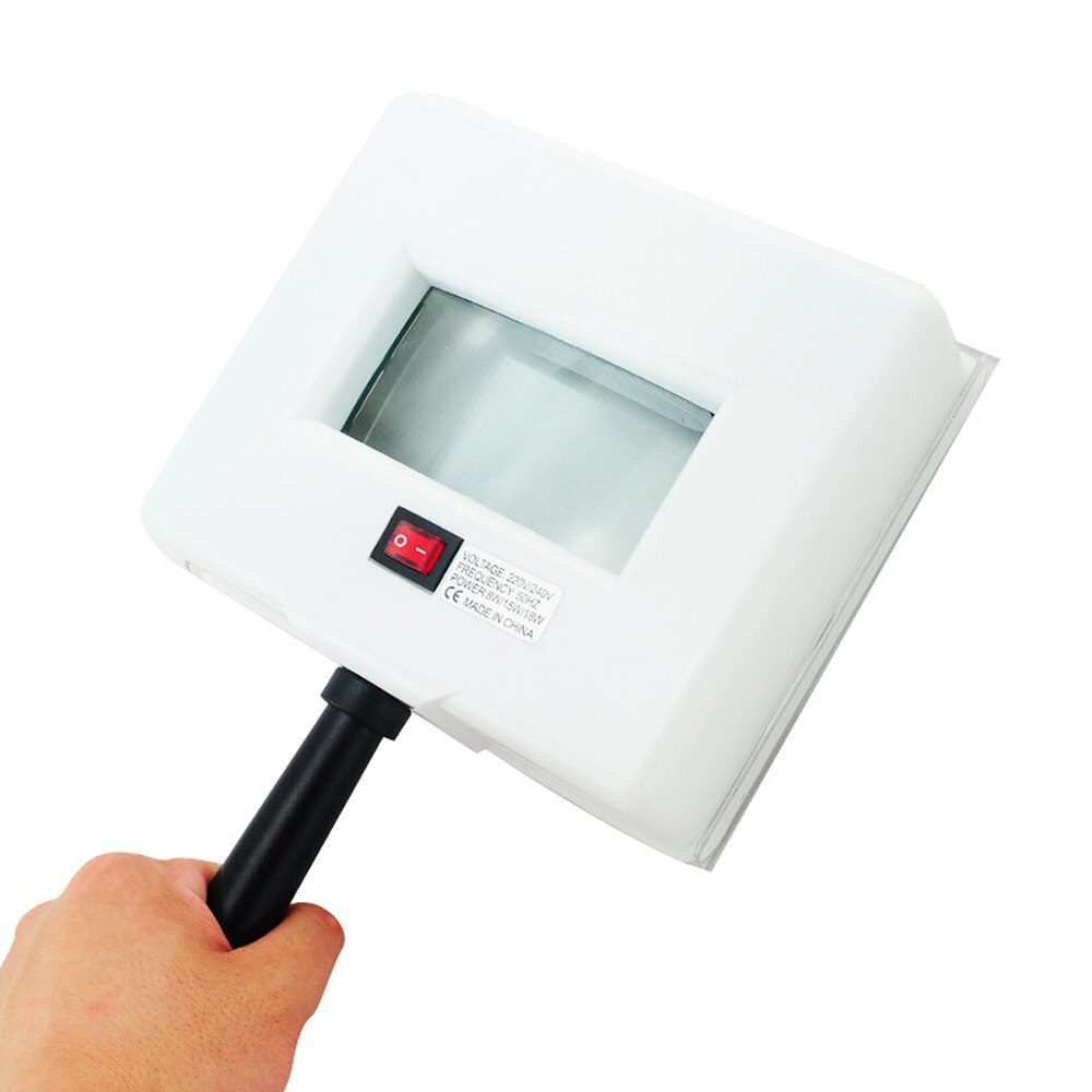 Holz Lampe Haut UV Analysator Gesichts Haut Prüfung Prüfung Vergrößerungs Analyzer Lampe mit Schutzhülle und Gesicht Drapieren Spa: Ursprünglich Titel
