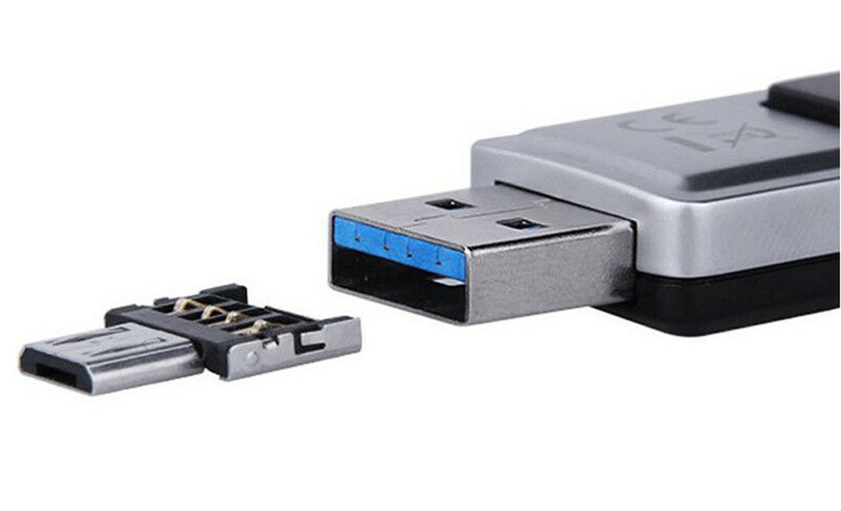 Adaptateur OTG Micro-USB Vers USB-A - Angle Droit - Pour Tablette, TV - Transfert Données