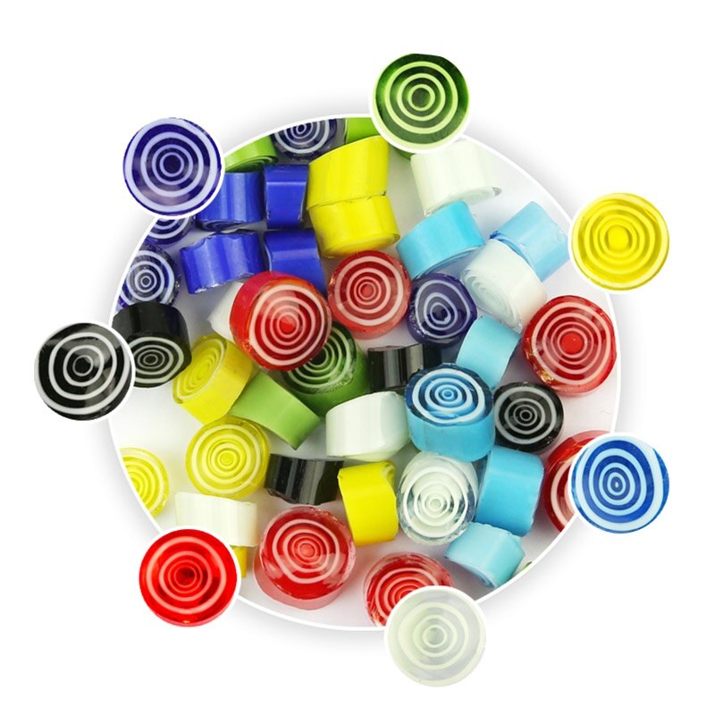28g Contas de Fusíveis De Vidro Mosaico Para Fazer Jóias Colar Pulseira 90 Rainbow Mix Millefiori COE DIY Acessórios Feitos À Mão
