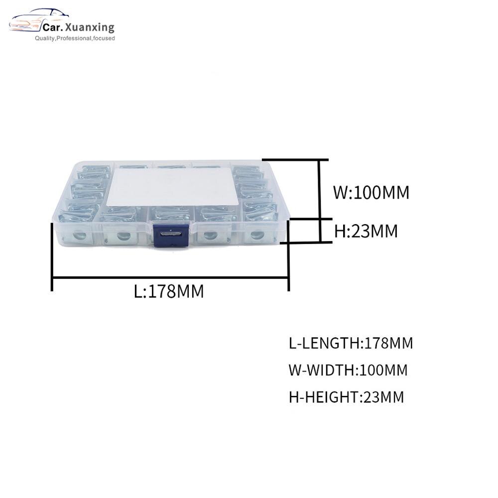 100PCS/box Clip U mutter frühling muttern M5 M6 clips verkleidung panel geschwindigkeit kamin edelstahl