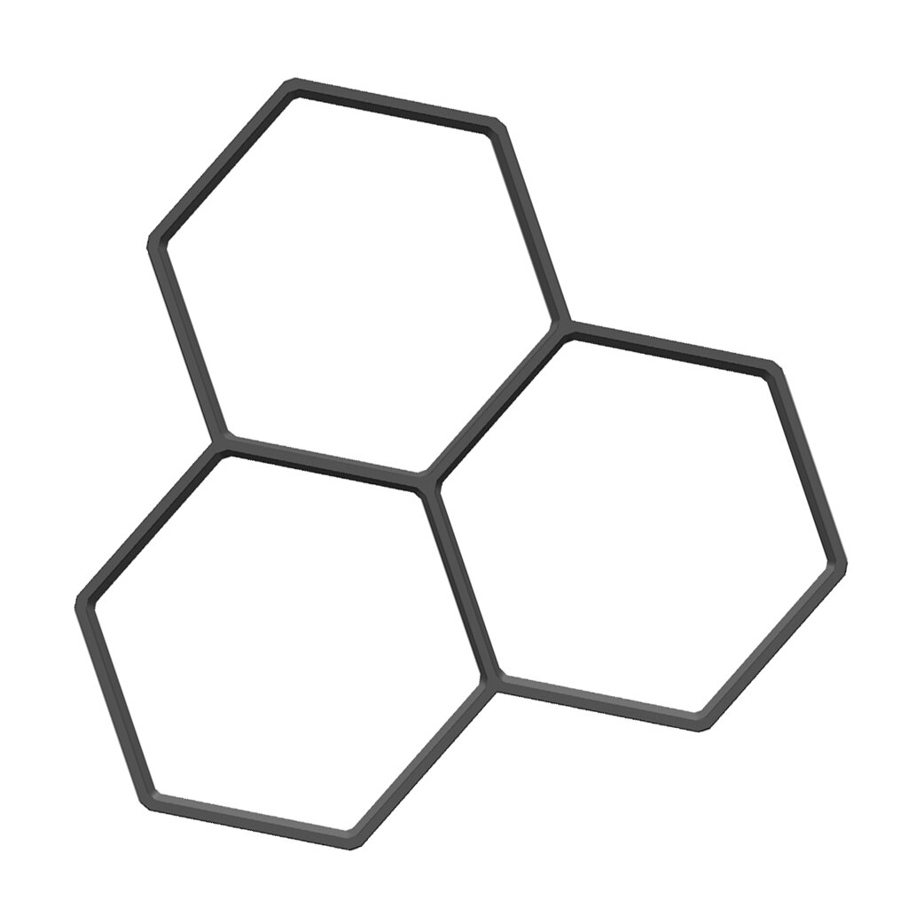 DIY Stones Concrete Stepping Stone Road Mold Garden Walk Maker Outdoor Decorative Stones Molds Black 36x 36x 4cm