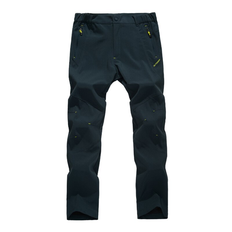 Pantalones deportivos finos de secado rápido para hombre, ropa impermeable para acampar, senderismo, escalada, pesca, ejército, primavera y verano,: L / navy blue