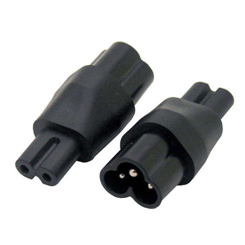 Adaptateur secteur IEC 320 C6 à C7, adaptateur secteur femelle Velcon IEC 3 pôles mâle à 2 pôles Figure 8, convertisseur secteur IEC C7 à C6