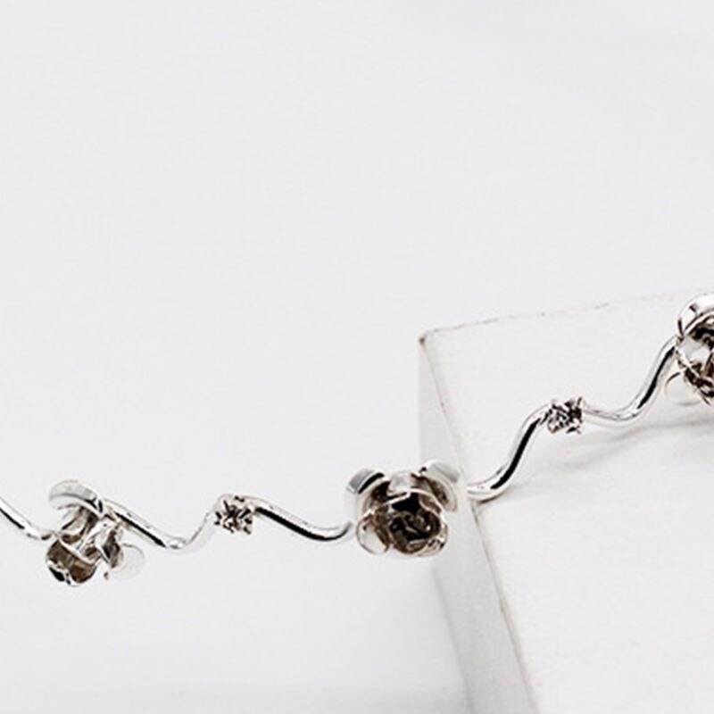 Kvinder dobbelt lag metallegering pandebånd hul sommerfugl blomstret hår bøjle smykker rhinestone bryllup hovedbeklædning