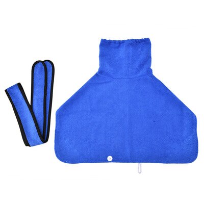 Hundehåndkle superabsorberende hundebadekåpe mikrofiberbadehåndklær hurtigtørkende kattebadehåndkle for liten middels stor hund: Blå / Xs