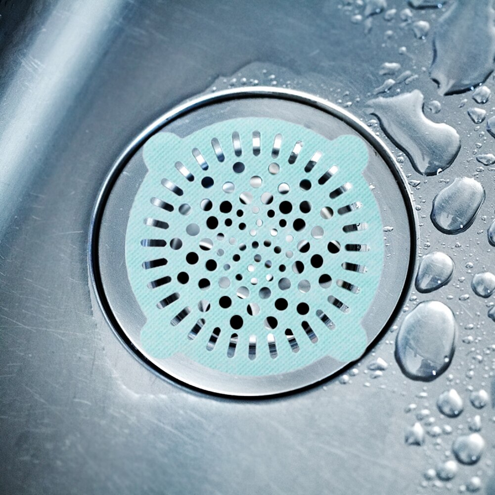50 pièces unique évier non tissé tissu évier douche Drain baignoire crépine salle de bain cuisine accessoires cheveux bouchon receveur filtre