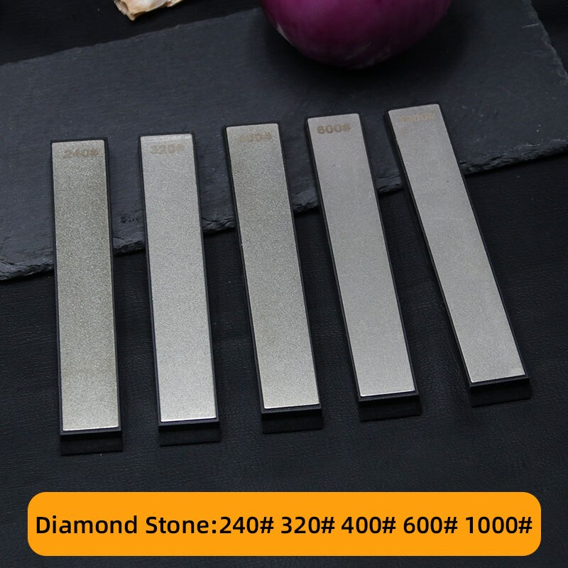 Sharpening Stone Diamond Bars Knife Sharpener Whetstone Grinding Kitchen Tools Accessories Gadgets wet ruixin water 3/5 Sets: Set C