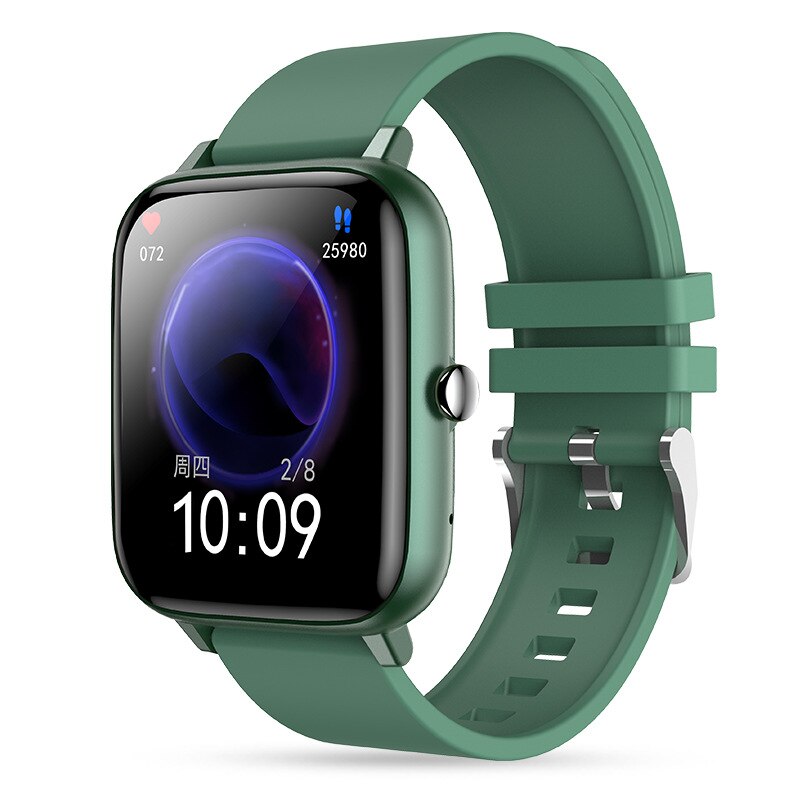Smart Watch Men Women Ip67 Bluetooth Call Waterproof Sport Fitness Tracker Watches Blood Pressure Smartwatch For Samsung Apple: Green