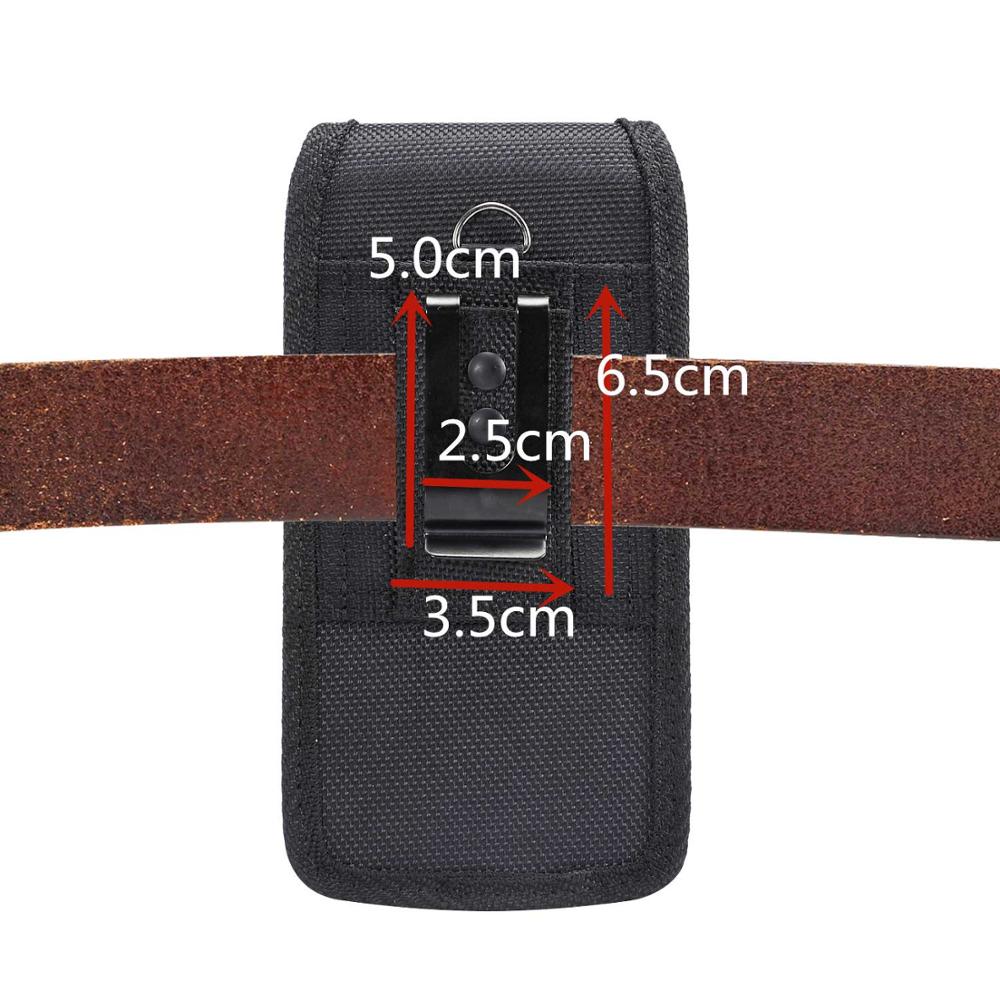 4.7-6.9 inch Mobile Phone Waist Bag for iphone XR xiaomi huawei Hook Loop Holster Pouch Belt Waist Bag Cover for Samsung Case