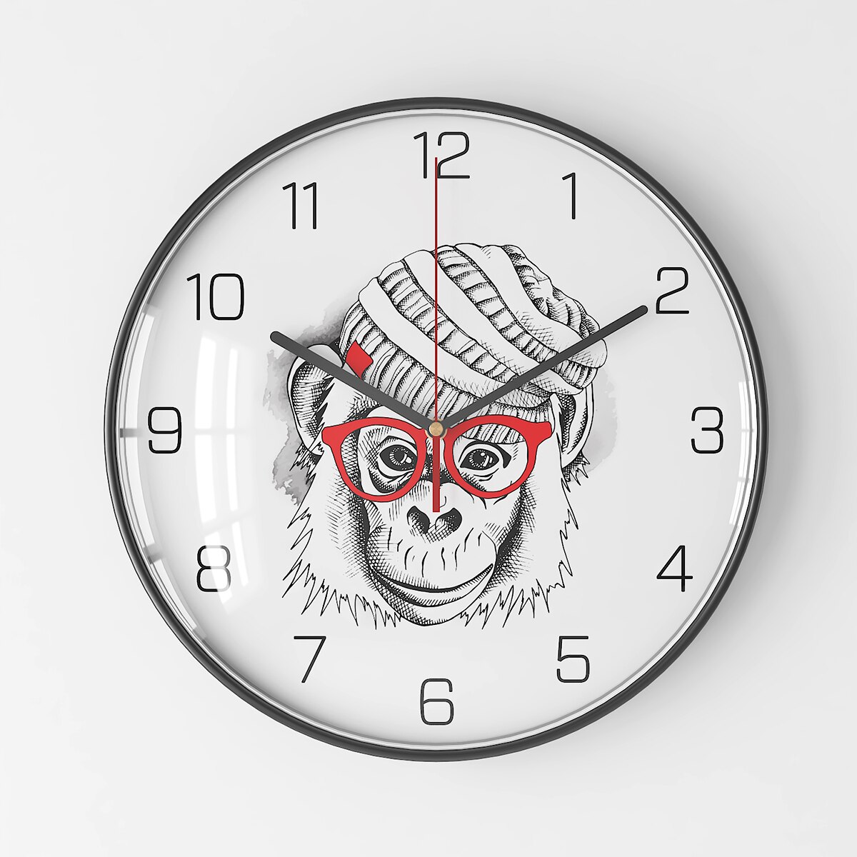 Nordic Silent Wall Clock Large Metal Hanging Clocks Wall Watch Home Simple Modern Living Room Black Luxury Saat Home Decor FZ238