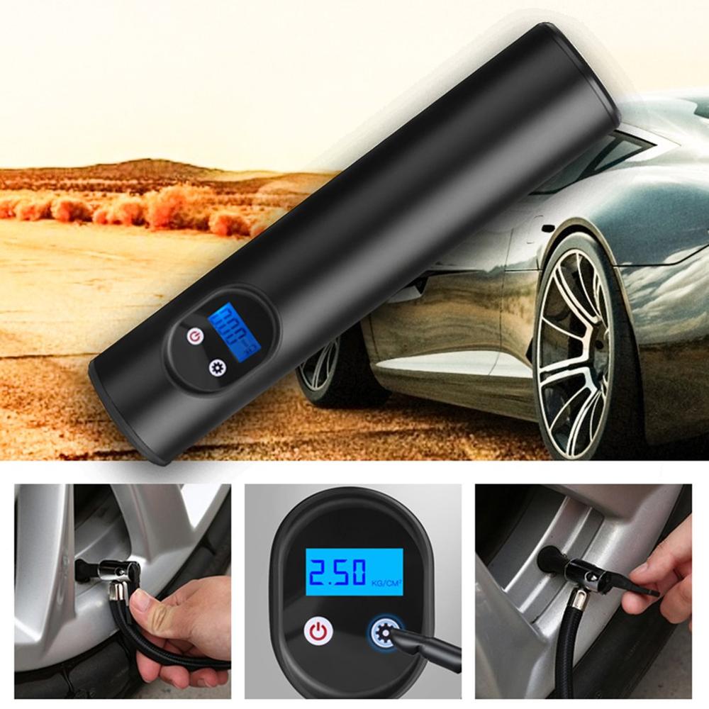 Inflatable Pump Air compressor Tyre Inflator Mini Portable Compressor 12V 150PSI Rechargeable Air Pump for Car Bicycle balls