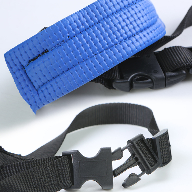 Pet Dog Padded Head Muzzle Collar Leash Leader Soft Gentle Adjustable Nylon Halter Neck Strap Stop Pulling Training Supplies