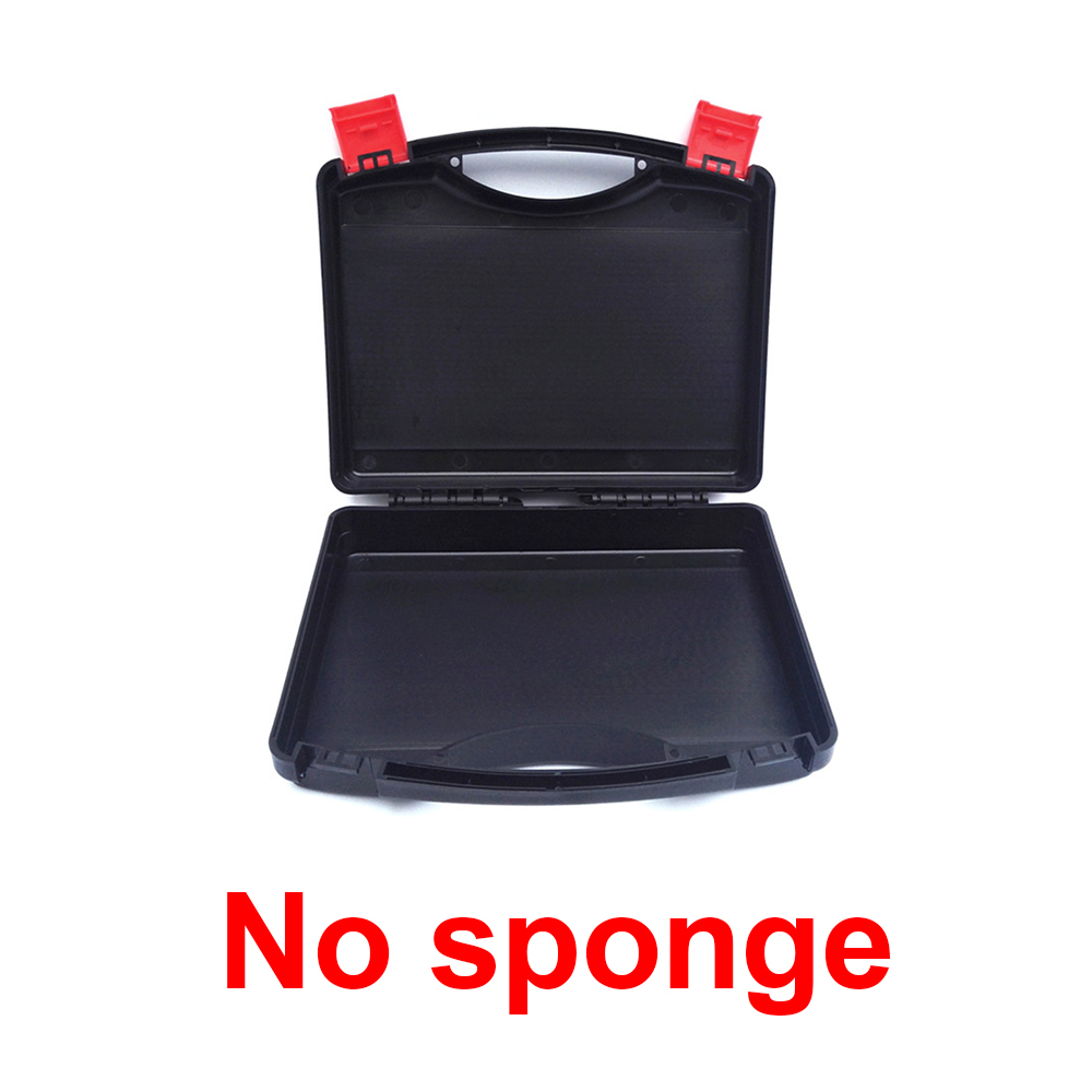 Zwarte Pp Gereedschapskist Plastic Dozen Verdikte Doos Auto Reparatie Tool Koffer Gereedschapskoffer Plastic Gereedschapskist Draagbare Koffer Onderdelen Doos: 9mm / Black