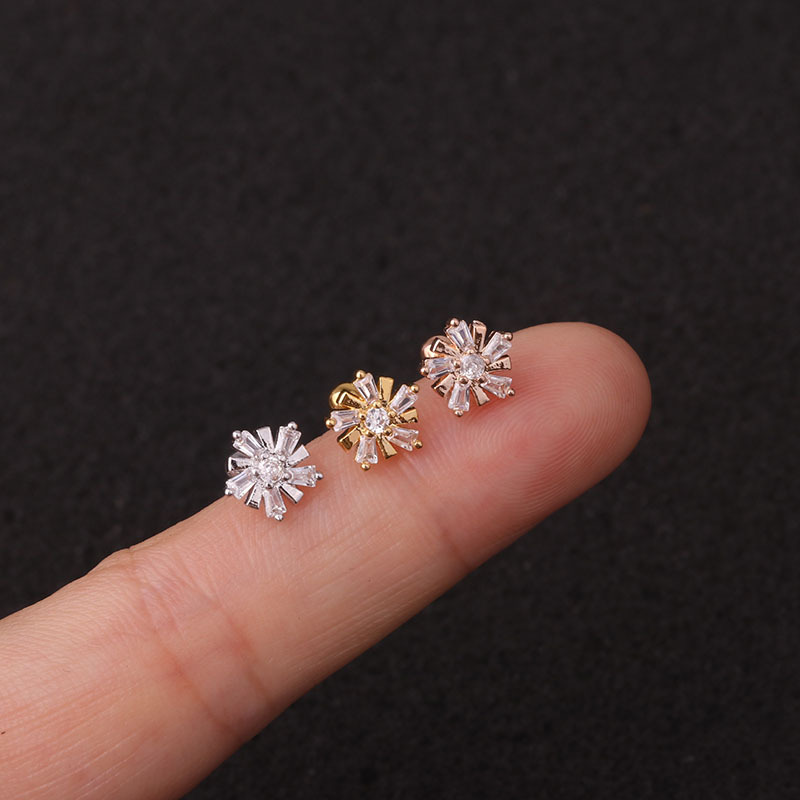 1 pz 20G piercing tutto'orecchio Tragus cartilagine ciondola l'orecchino piercing elica conchiglia torre lobo perno acciaio inossidabile gioielli per il corpo regalo