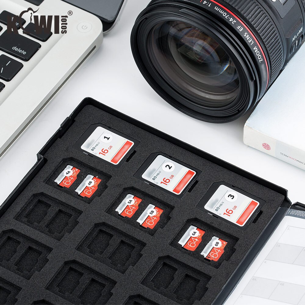 108 Slots Memory Card Case Holder Storage Organizer for SD SDHC SDXC TF MSD MicroSD MicroSDHC MicroSDXC Card for DSLR Mirrorless