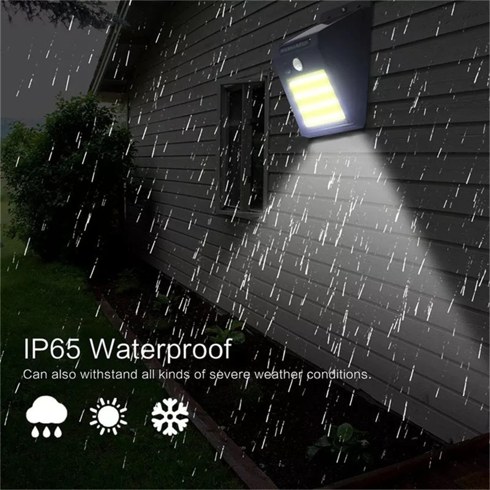48 COB outdoor solar lamp PIR motion sensor LED wall lamp waterproof solar lamp solar fluorescent lamp garden decoration