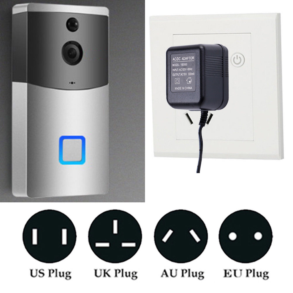 US UK EU Plug 18 V AC Transformator Oplader voor Wifi Draadloze Deurbel Camera Power Adapter IP Video Intercom Ring 110 V-240 V