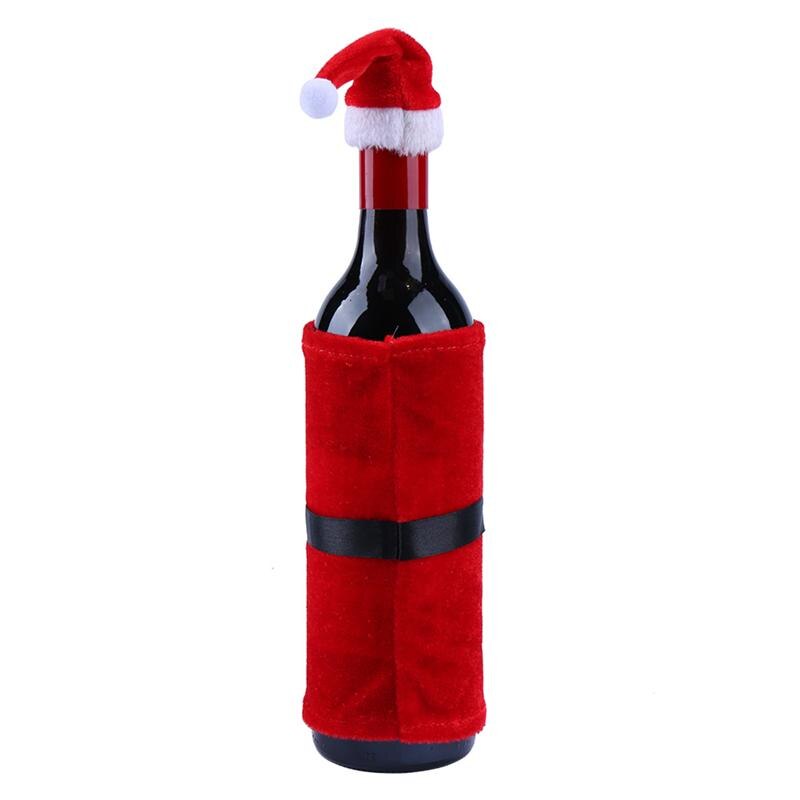 4 setzt Entzückende Weihnachten Wein Flasche Abdeckung wiederverwendbar Wein Flasche Schutz Tasche Wein Flasche Hütte Weihnachten Wein Tasche für Hause dekor